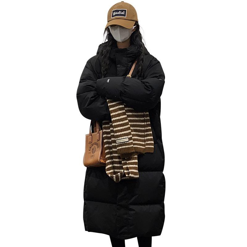 Thickened bread clothes, down cotton-padded clothes, women's loose medium and long winter coats, and new cotton-padded jackets.
