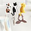 Creative Fridge Hook Cartoon Animal Shape Cat Tail Refrigerator Magnet Sticker for Home