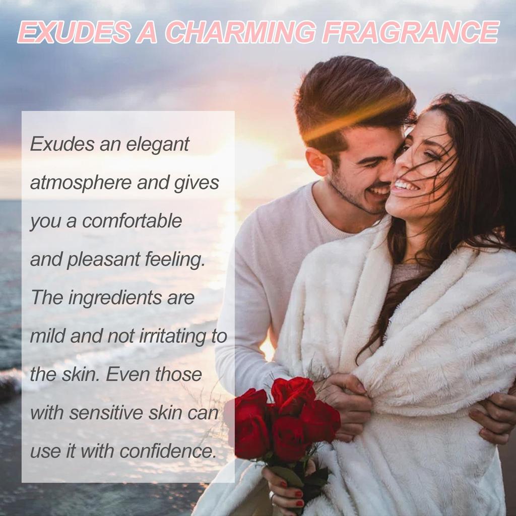 ROXELIS Colorless Rose Perfume - Long-Lasting Fresh Elegant Floral Scent | Women's Eau de Parfum, Charming Fragrance
