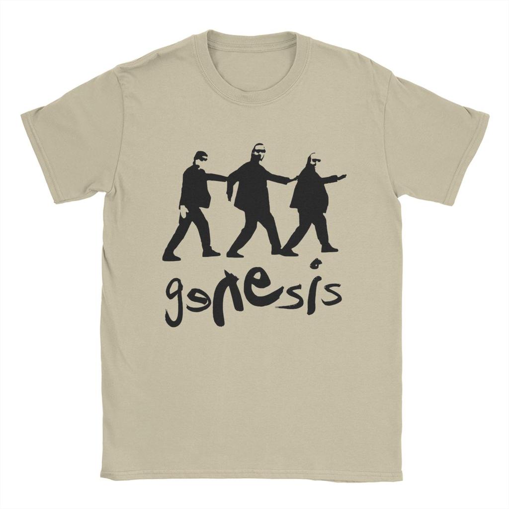 Men T-Shirt Genesis I Cant Dance Vintage Cotton Tee Shirt Short Sleeve T Shirt Round Neck Tops Summer
