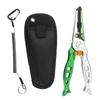 Fish-Shaped Aviation Aluminum Fishing Pliers with Split Ring and Line Cutter