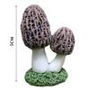 Mini Artificial Mushroom Figurine Resin Simulate Fake Mushroom Miniatures Fairy Garden Miniature Landscape Lawn Decorations