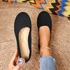 Women Flats Casual Slip On Shallow Shoes Comfortable Knit Ballet Flat Shoes Round Toe Office Boat Shoes Trend Plus Size Loafers