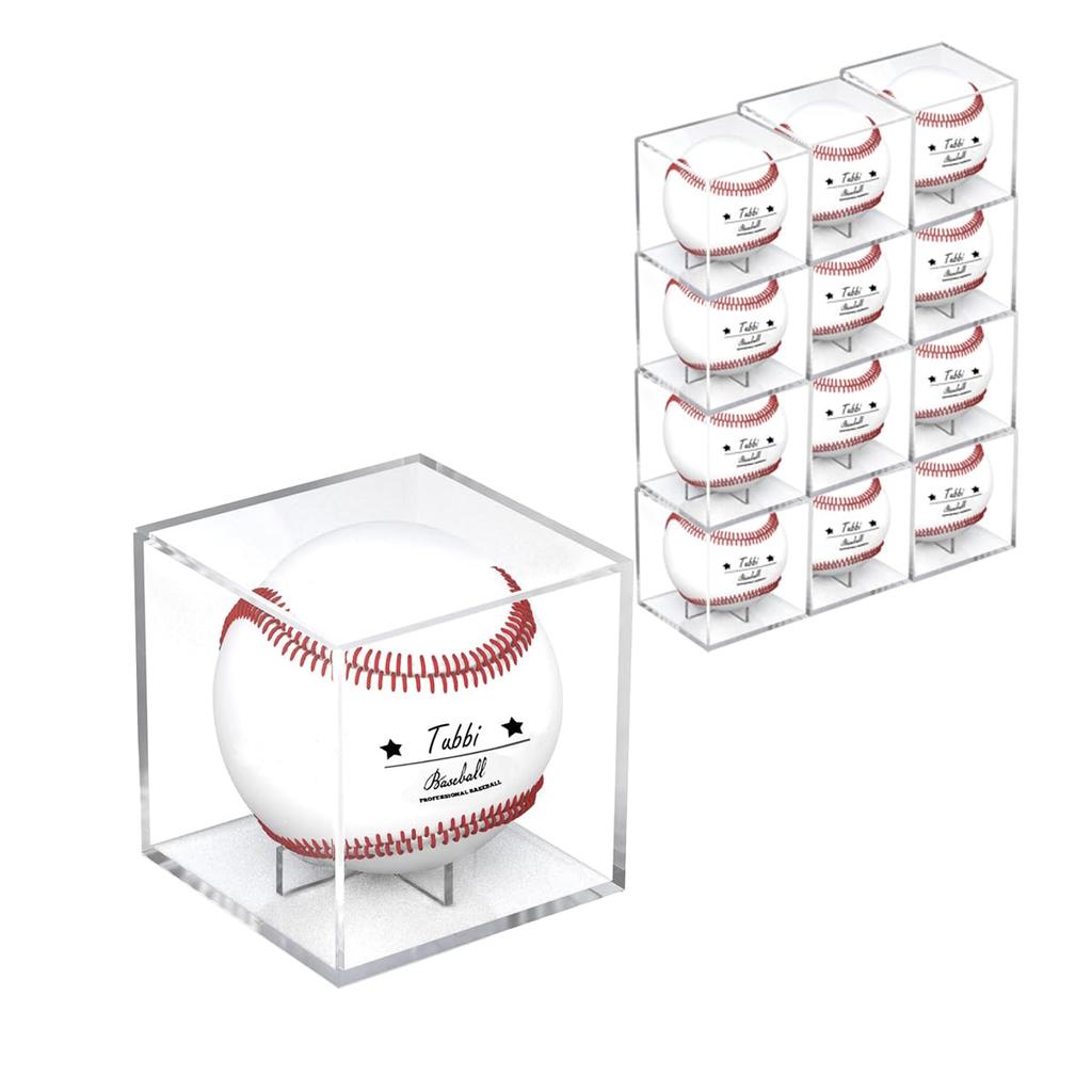 Tubbi Autographed Ball Set of Baseball Ball Autograph Ball Home Run Ball Features UV Protection To Prevent Deterioration and Acrylic Collection
