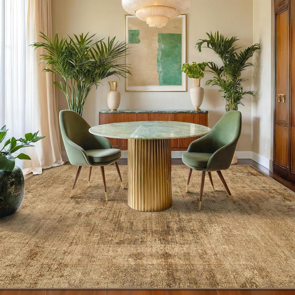 Ethnic Style Dirt-Resistant Luxury Carpet, Easy Care, Whole House or Bedroom Floor Mat