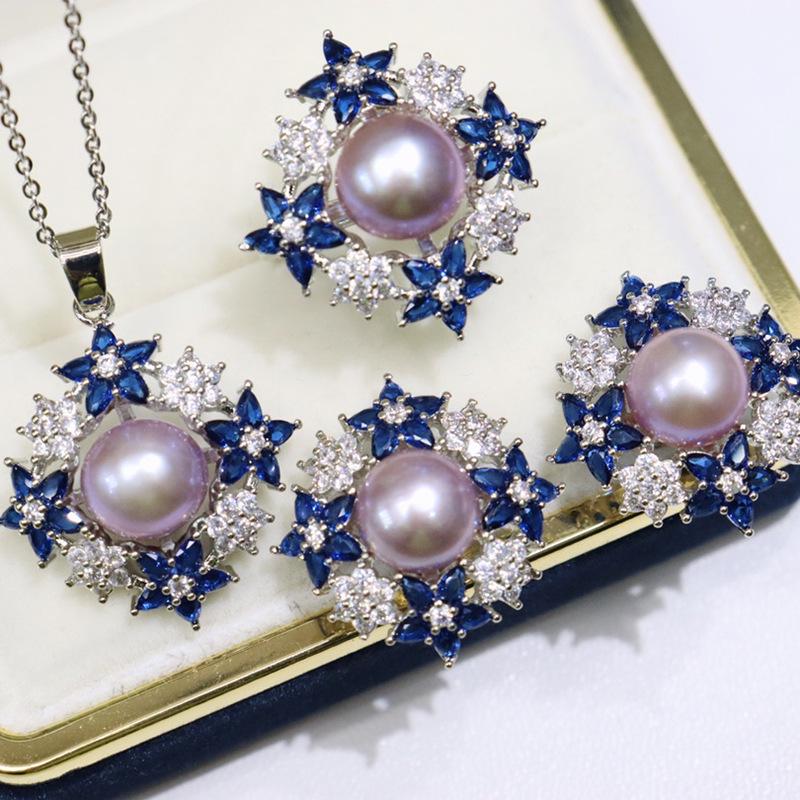 Autumn/Winter Pearl Set: Starry Sky Freshwater Pearls with Slight Imperfections, Strong Luster, Versatile & Fashionable Jewelry – Model 193