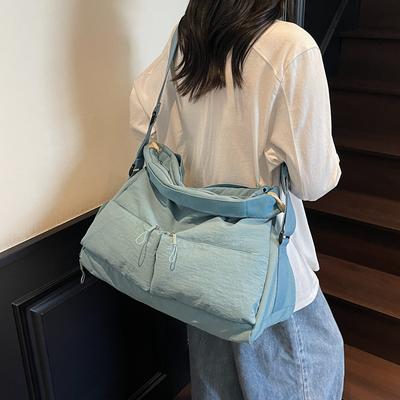 One Shoulder Messenger Bag Cloth Bag Women's Bag Class Street Large Capacity Versatile Fashion Casual Tote Bag