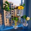 Top Quality Acrylic Wall Mounted Transparent Vase Hydroponics Planter Propagation Station Plastic Flower Pot for Home Decoration