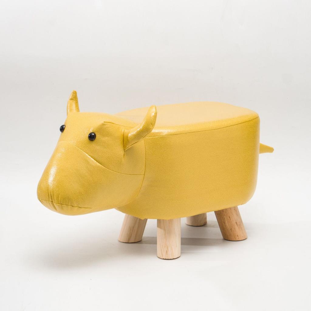 Creative Stool Children Nordic Style Porch Cartoon Shoe Changing Small Stool Living Room Wooden Animal Low Stool