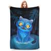 Derpy Tiger Warm Soft Blanket Kpop Demon Hunters Students Plush Throw Blanket Print Couch Chair Flannel Bedspread Sofa Bed Cover