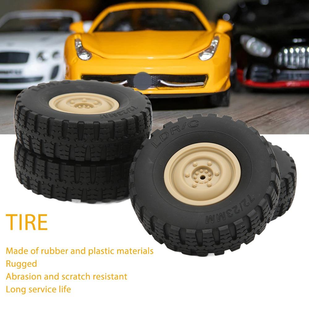 4Pcs/Set Rubber RC Car Wheels Replacement RC Tires for Unimog Model P06 RC Car Crawler Car