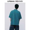 UR Men's Striped Embroidered Polo Shirt