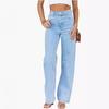 High-waisted Fashion Ladies Jeans Loose Thin Versatile Straight Women's Jeans Female