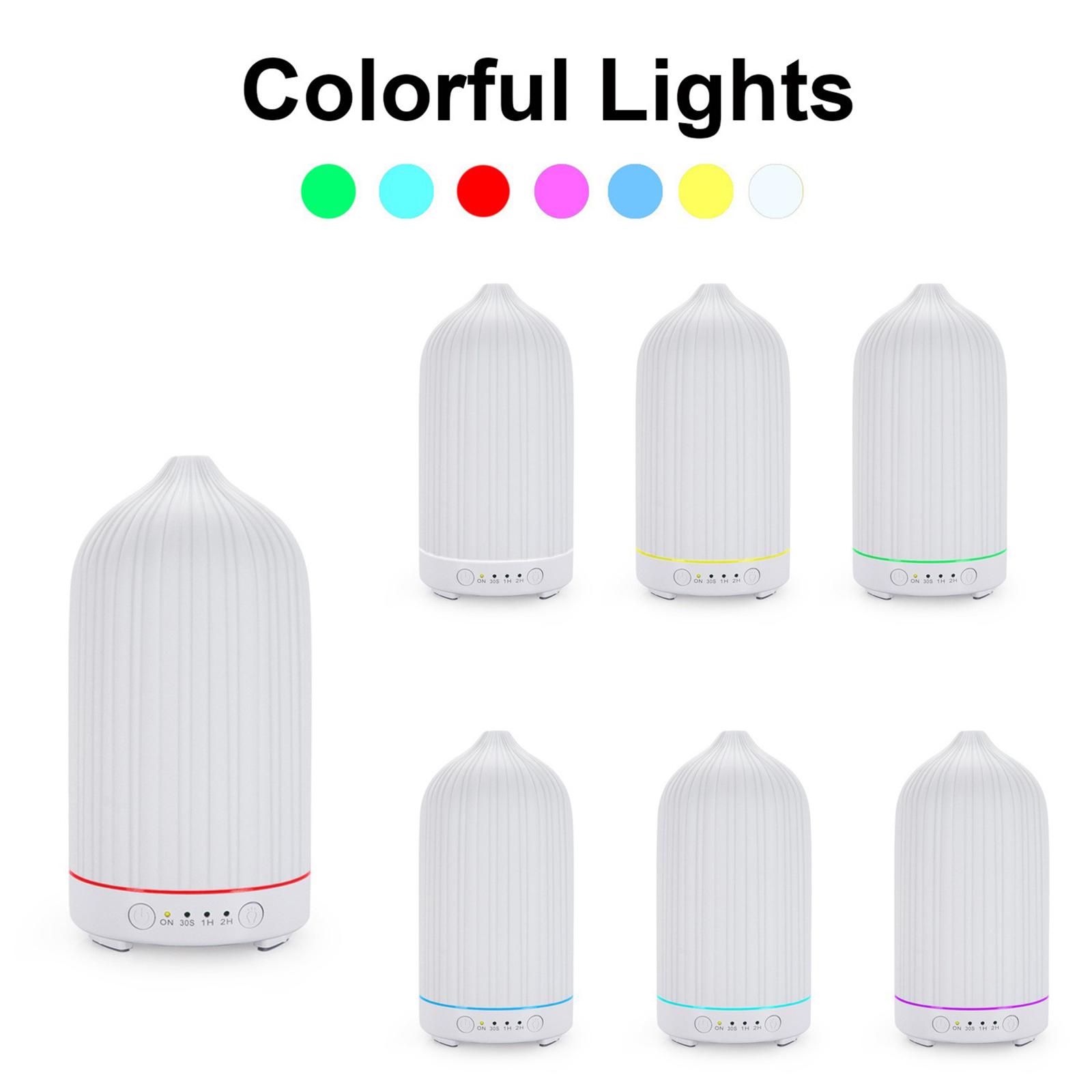 

Imitation Ceramic Stripe Aroma Diffuser, USB Aroma Diffuser, Colored Light Vase Humidifier, Oil Machine. One Size білий