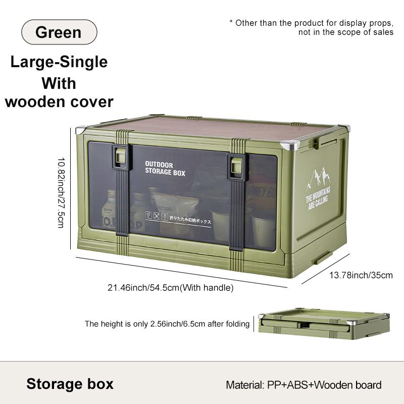 

UFORU Foldable Storage Box Multi-layer Thickened Trunk Organizer with Lid – Perfect for Camping Picnic Car Storage