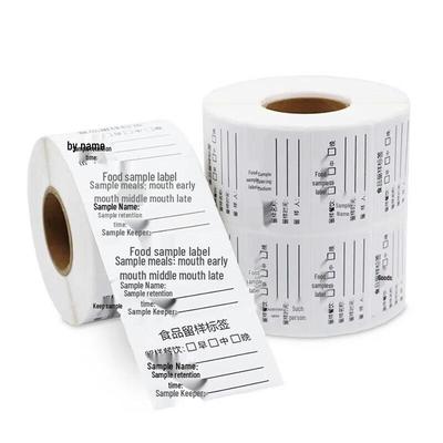 Self-Adhesive Food Sample Retention Labels