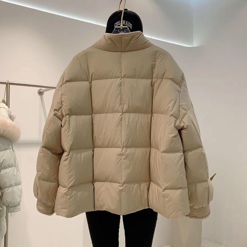 Down cotton clothes women's short buckle collar short new medium thickened winter coat