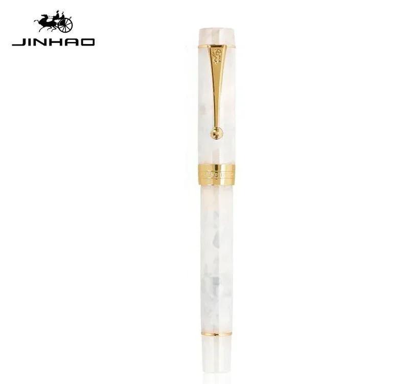 Jinhao 100 Centennial Resin Fountain Pen EF/F M / Bent Nib Golden Clip Business Office School Supplies Stationery PK 9019