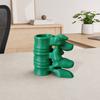 3D Printed Spine Pen Holder, Dark Style Desktop Organizer, Anatomical Vertebrae Design Pen Storage Rack for Gothic Desk