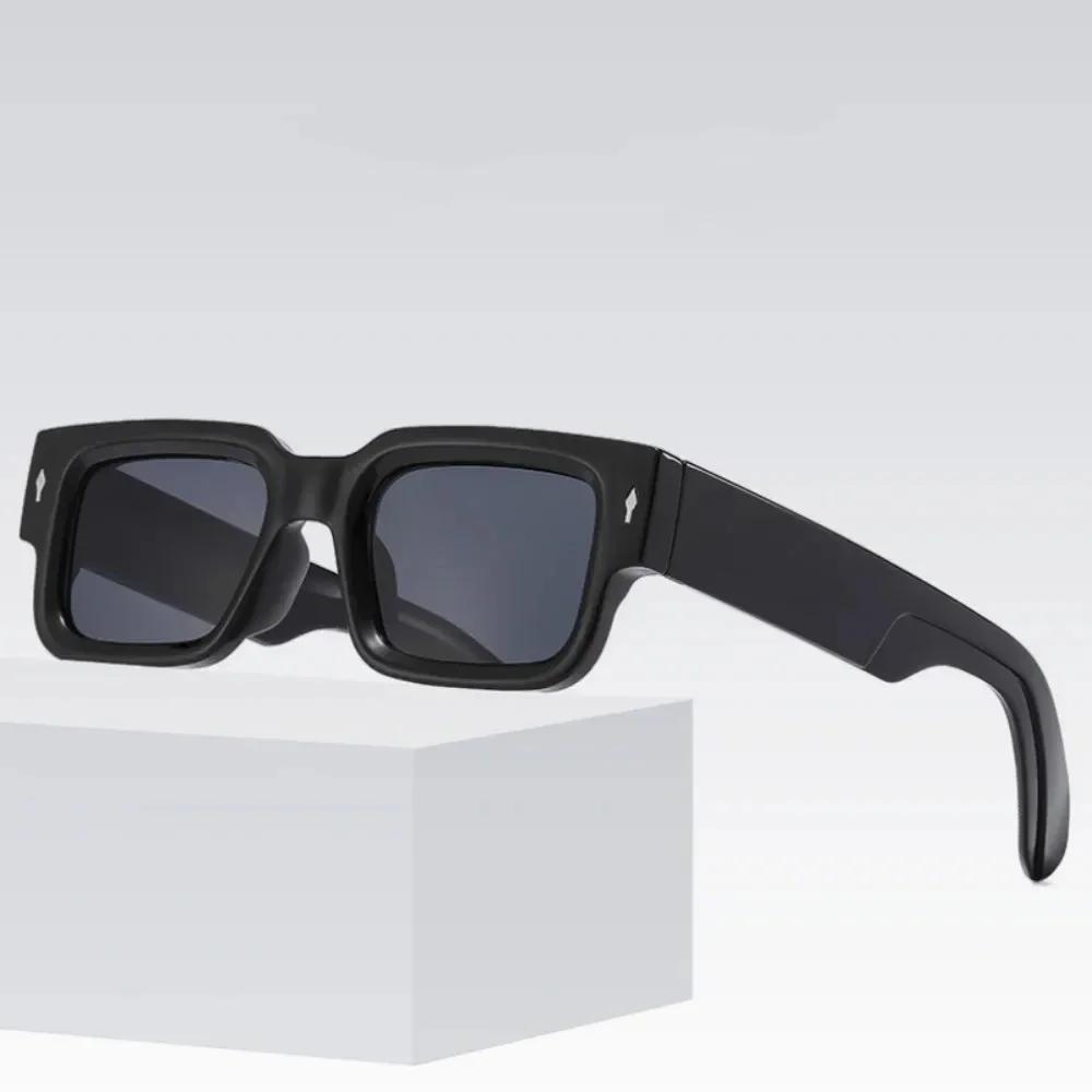 Retro Square Sunglasses For Men Women Vintage Luxury Rivet Designer Sun Glasses Fashion Arrow Shades UV400 Eyewear