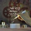 Creative LED Night Light Note Board USB Message Board Holiday Light With Pen Gift For Children Girlfriend Decoration Night Lamp