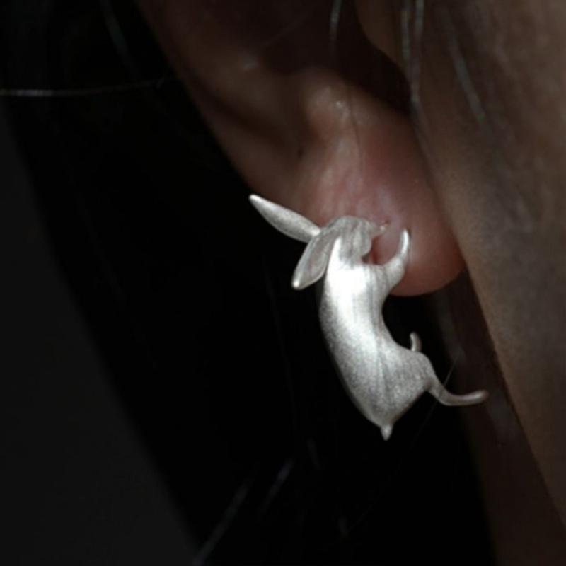 Alloy Rabbit Studs Earrings Alloy Zodiacs Animal Jewelry Trendy Accessories For Women Girls Daily Wear