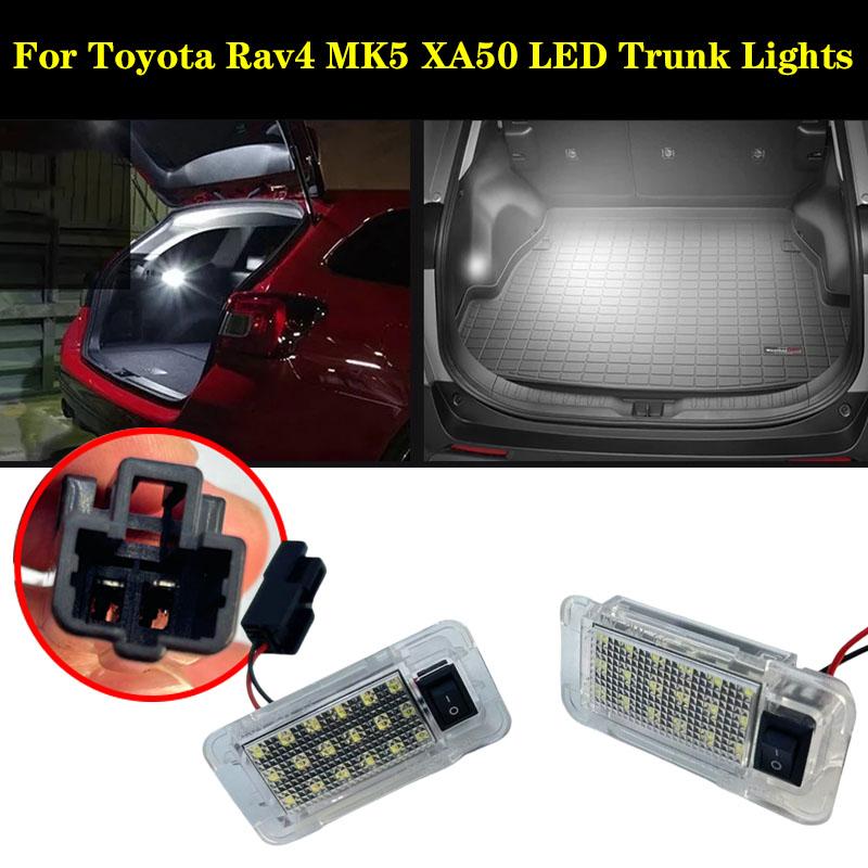 1Pcs Car LED Rear Trunk Lamp Luggage Compartment Light Bulb White DC 12V For Toyota Rav4 2006-2022 RAV4 XA30 XA40 XA50 2019-2021