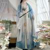Chinese Song Dynasty Style Hanfu For Women Large Sleeve Shirt Printed One Piece Skirt Suit