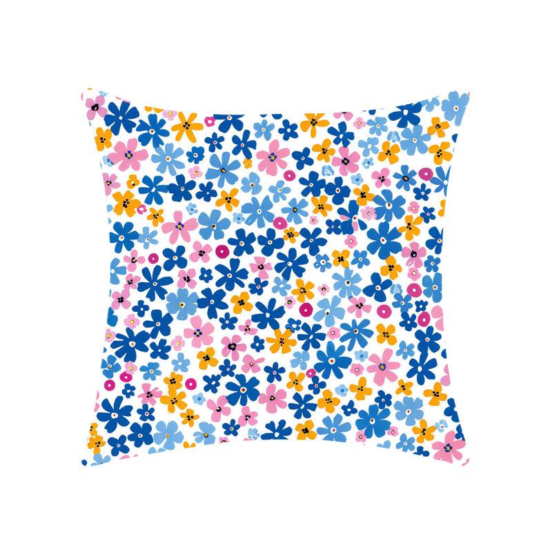 New Floral Floral Series Pillow Case Soft Car Home Decoration Bedroom Bedside Pillow Cushion Cover