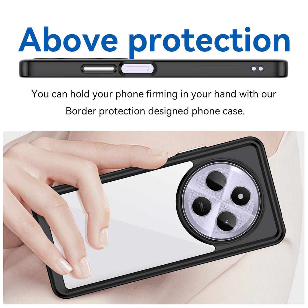 Transparent Colorful TPU Case for Xiaomi Redmi 14C 4G 13C 5G Protective Cover Clear Coque Shell Fundas