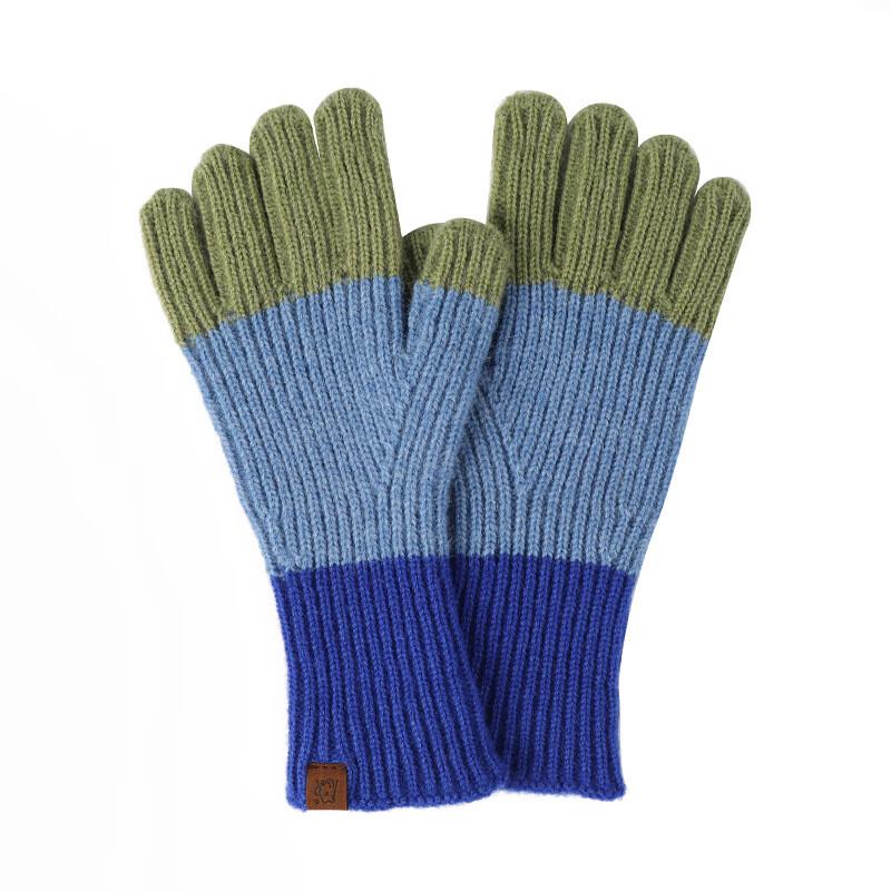 REACH STAR Winter Color Block Touchscreen Finger Gloves