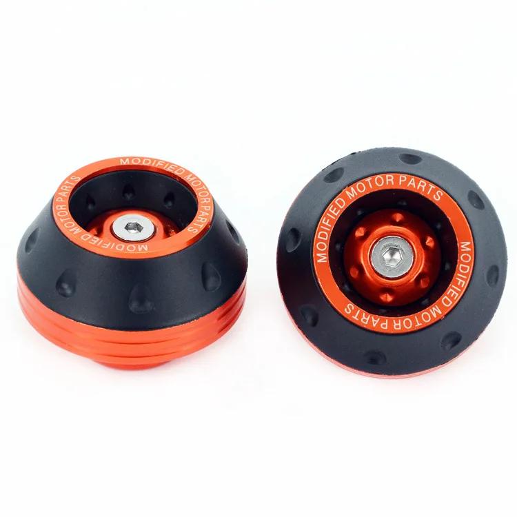 Universal Motorcycle Wheel Protection Crash Pad Cups Alloy Motorbike Crash Protectors Motocross Falling Front Fork Slider Cups