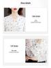 2025 Autumn Floral Long Sleeve Bowknot Chiffon Shirt - Slimming & Tummy Covering