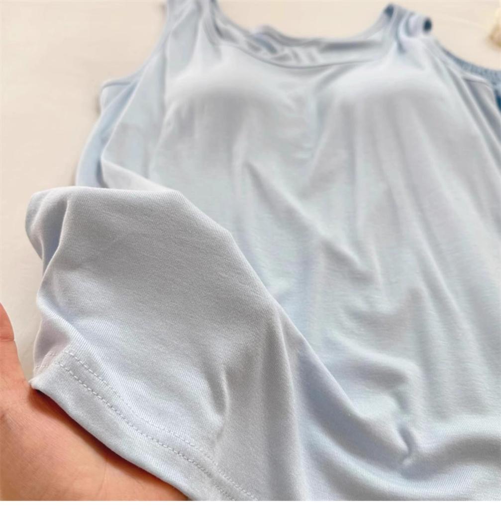 Women's Summer Padded Strappy Camisole and Pants Pajama Set - Imitation Cotton Cloud Lapel