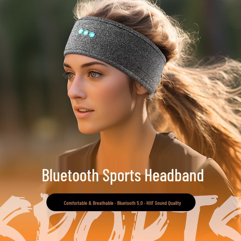 Wireless Music Sleep Eye Mask & Sweat-Wicking Bluetooth Headband for Outdoor Sports