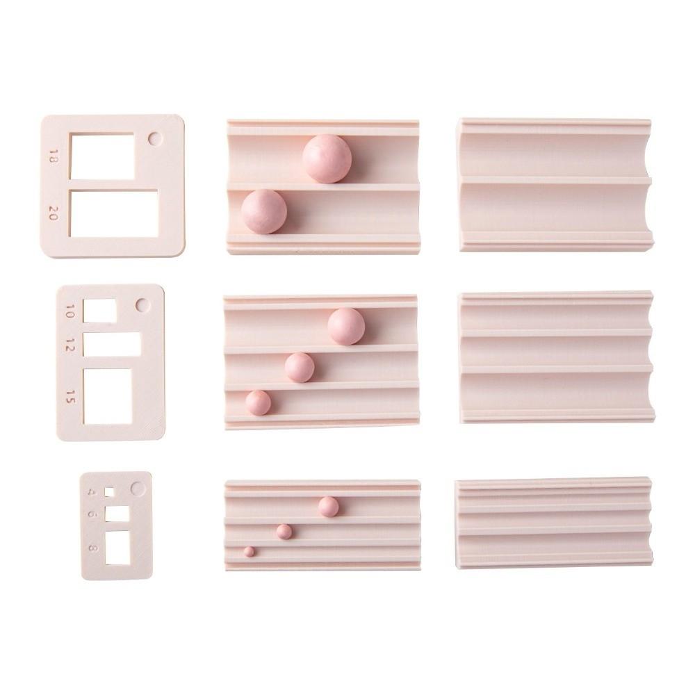 Mit gestanztem Reib-Hilfswerkzeug Weiche Keramik Handgefertigte Werkzeuge Neues Rundkugel-Rollform-Set