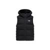 Training Series Solid Color Hooded Zipper Thick Warm Down Vest Women Vests Black 162247930-2