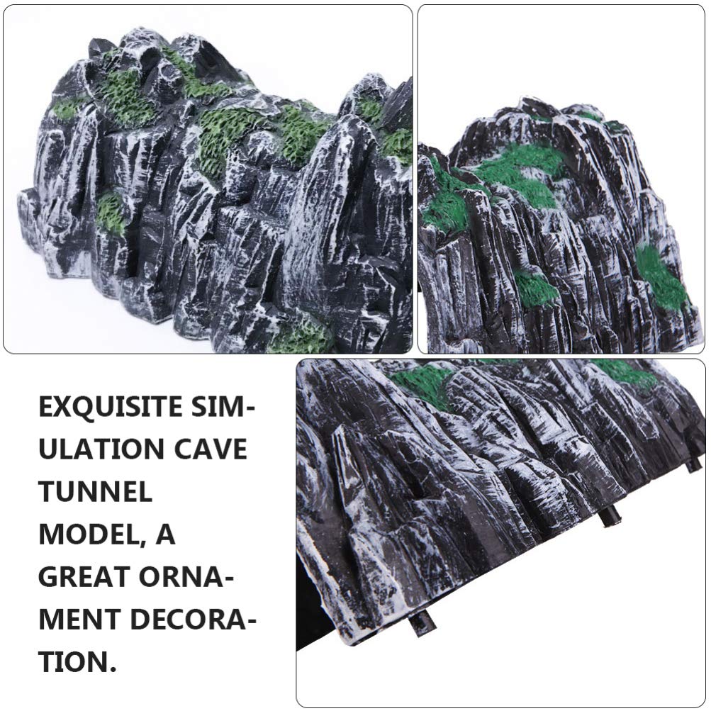 iplusmile 3pcs Train Railway Train Cave Tunnel Plastic Rockery Tunnel DIY Sand Table Tunnel Model Railway Accessories