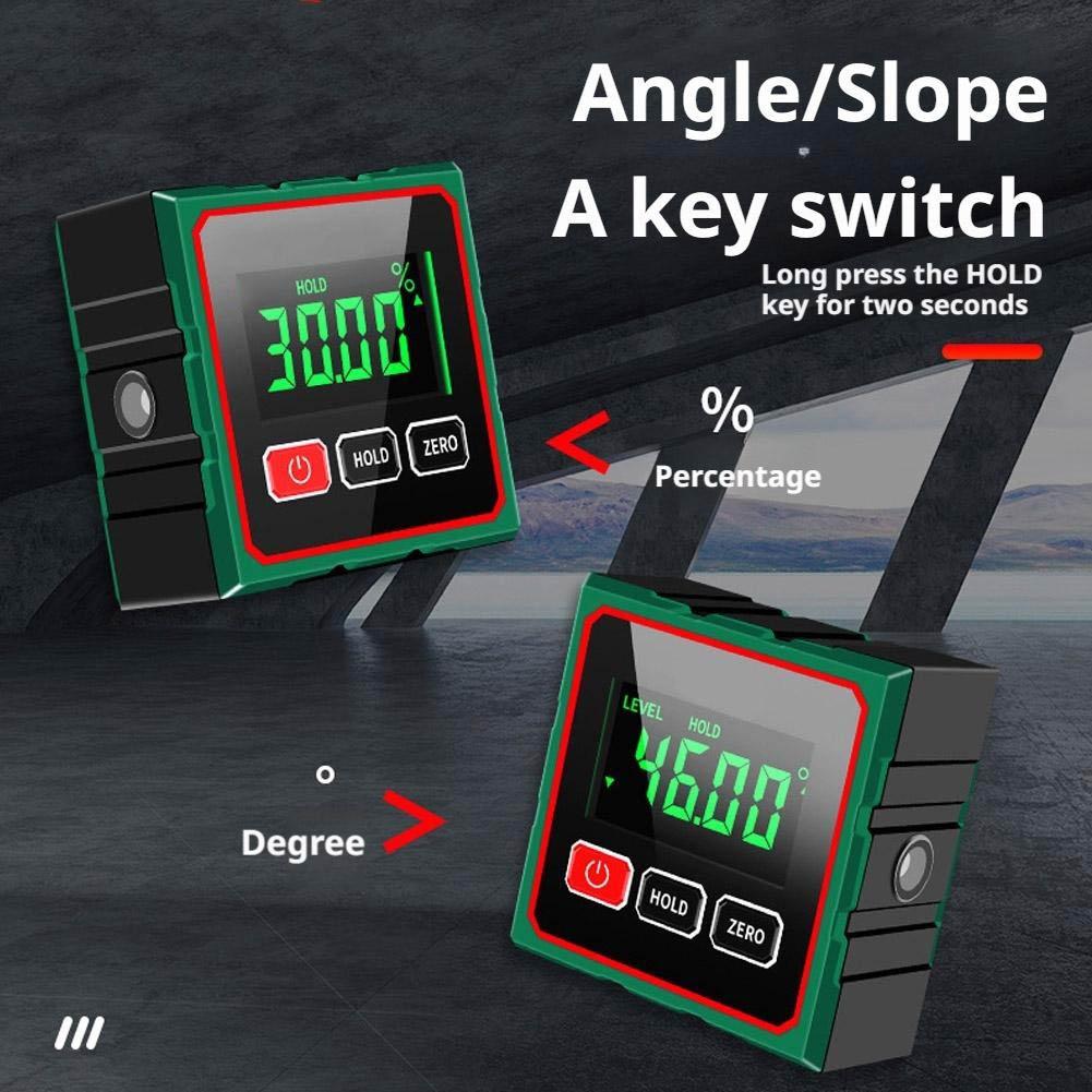 Magnetic Digital Angle Finder,Portable Digital Angle Gauge LCD Display,Digital Level Angle Finder Measuring Tool for Woodworking