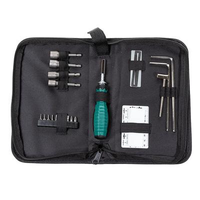 E.D.GEAR EMT-2 Guitar & Bass Setup Tool Kit, Hex Keys, Screwdriver Bits, Fret Polishing Tools & Case