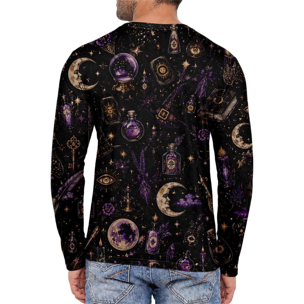 Halloween All Over Print T Shirt, Cute Pumpkin Graphic Tee for Women Men