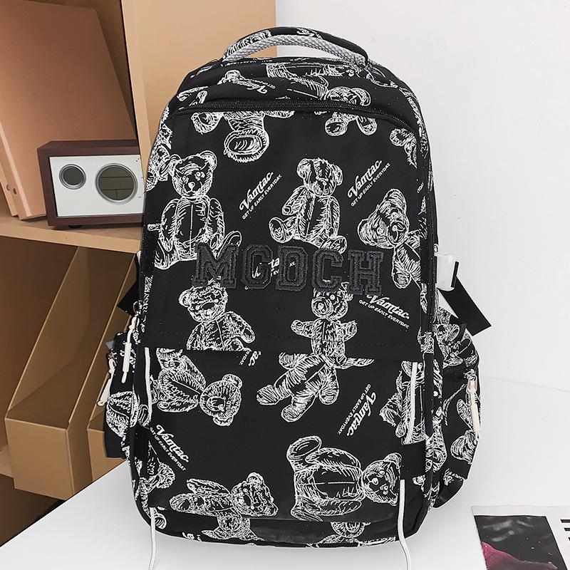 Schoolbags College Students Girls High School Students Boys Large Capacity Printed Backpack Junior High School Students Backpacks