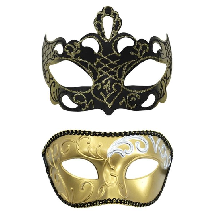Half Face Masquerade Mask Couple Masquerade Mask Masquerade Costume Accessories For Women Men Masquerade Halloween Proms
