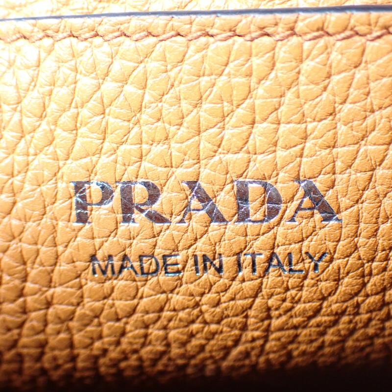 PRADA  1BH192 Shoulder Bag Orange leather Women