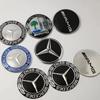 4 SZTUKI 56mm 65mm Naklejka z Emblematem Środkowego Kołpaka Koła Samochodowego dla MERCEDES BENZ W203 W204 W205 W209 W210 W211 W212 W176 W166 W163 W221