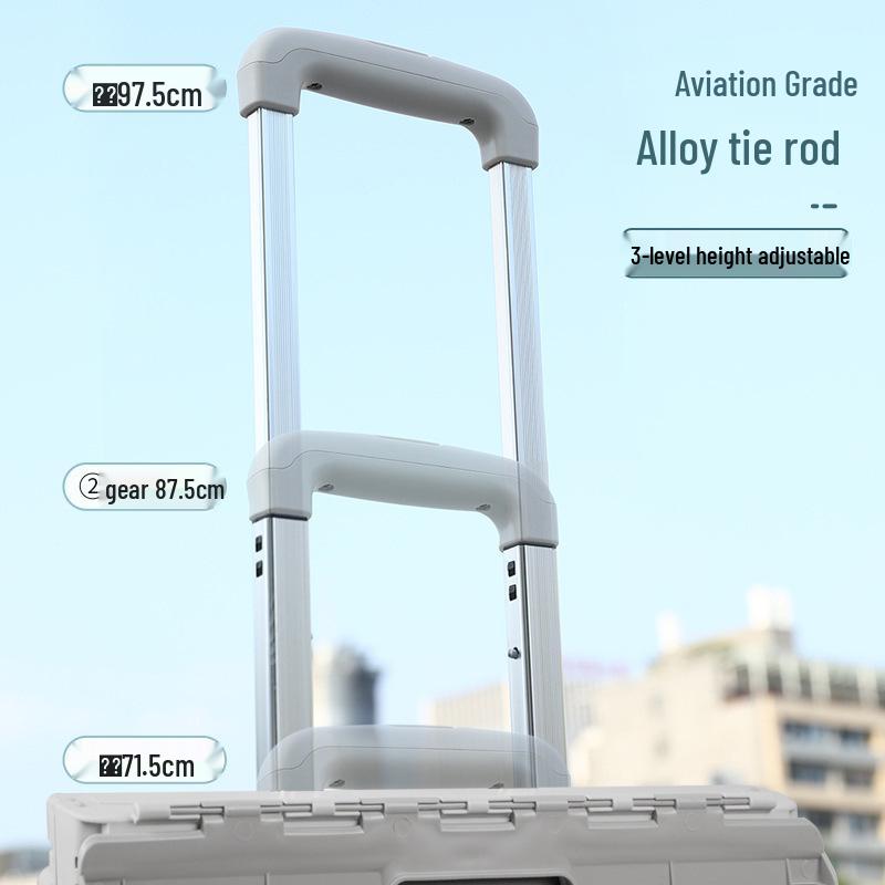 Portable Stair-Climbing Trolley: Folding Cart for Groceries, Camping, and Outdoor Use