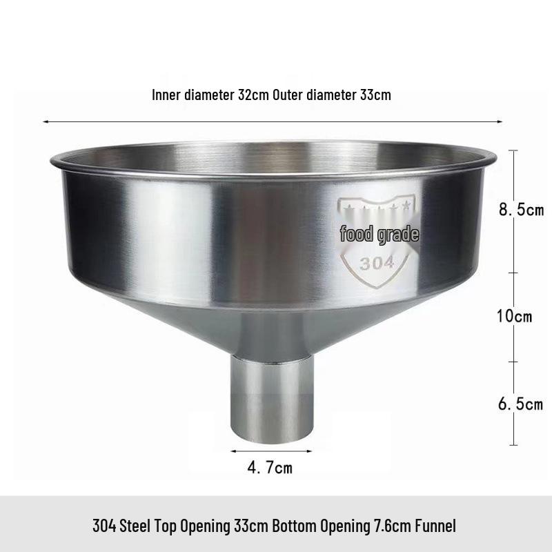 Heavy-Duty Stainless Steel Large Funnel for Industrial Fuel and Oil Press Machines