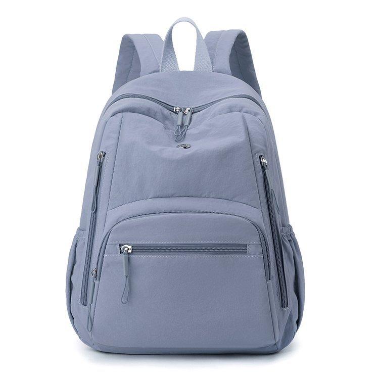 Casual Daypack for Woman Waterproof Nylon Backpack Simple Large Capacity Bookbag Lightweight School Backpacks Ladies Travel Bags