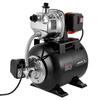 Bomba para Poçoraso de 1 HP com Tanque de Pressão, 230V 3750 LPH, Bomba de Irrigação Jet em Aço Inoxidável com Tanque de 19L, Sistema Automático de Booster de Água