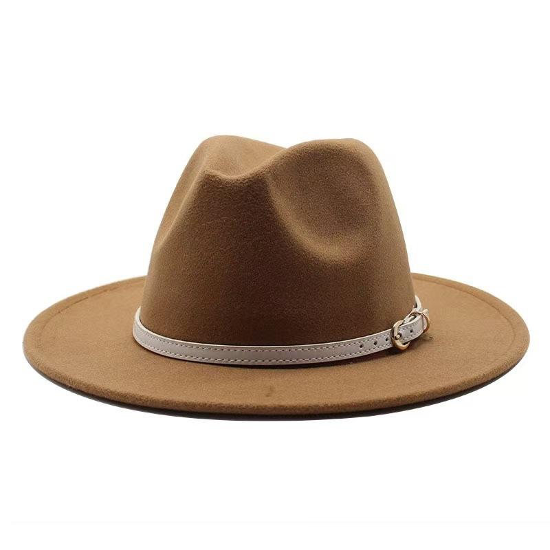 Popular European and American literary and retro woolen top hat men's and women's classic fashion church top hat jazz hat